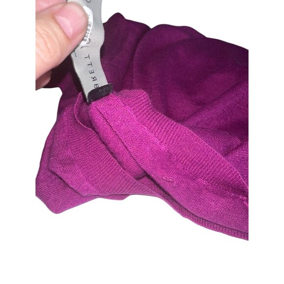 Mens Brett Johnson Italy Linen Cashmere Crewneck Sweater Purple 54 US Large - Picture 4 of 8